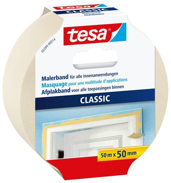 TESA Malerkrepp 50 m x 50 mm beige