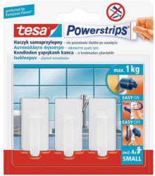 TESA Powerstrips selbstklebende Haken ”Small” 3 Stück weiß