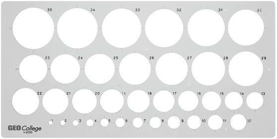 ARISTO GeoCollege Kreisschablone 35 Kreise