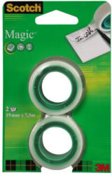 SCOTCH Klebeband Magic 2 Rollen 19 mm x 7,5 m