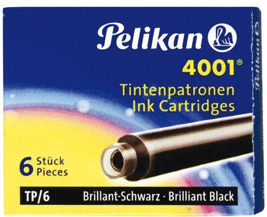 PELIKAN Tintenpatrone ”4001” 6 Stück brilliant-schwarz