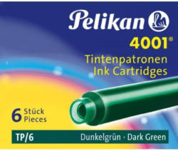 PELIKAN Tintenpatrone ”4001” 6 Stück dunkelgrün