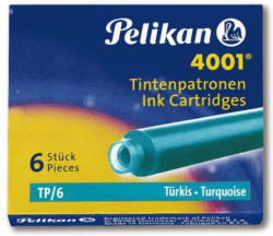 PELIKAN Tintenpatrone ”4001” 6 Stück türkis