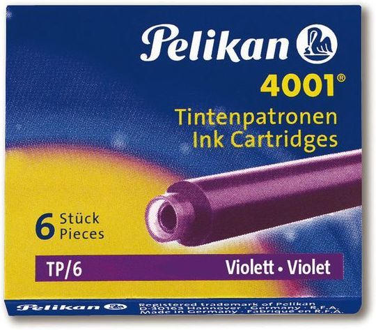 PELIKAN Tintenpatrone ”4001” 6 Stück violett