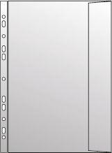 PROOFFICE Dokumenteneinlage A4 mittelstarkes Material 10 Stück transparent