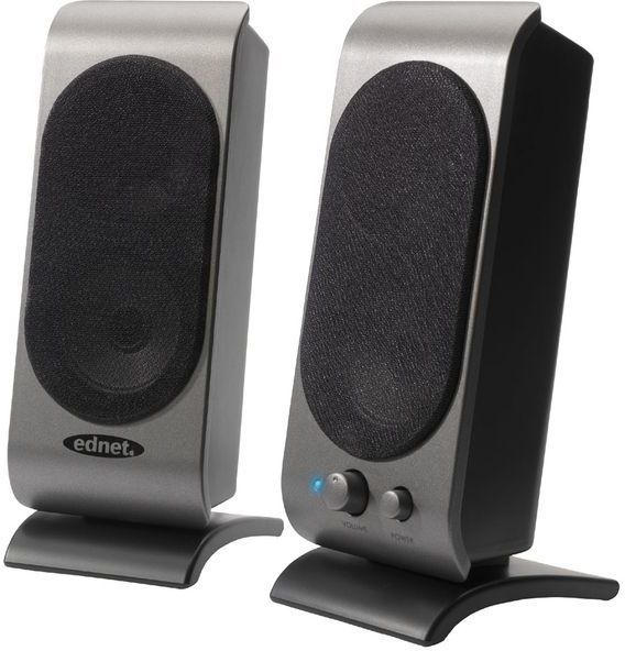 EDNET Lautsprecherset 2.0 ”Impulse 250” 2 Watt grau
