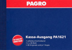 PAGRO Kassa-Ausgang DIN A6 quer 2 x 40 Blatt