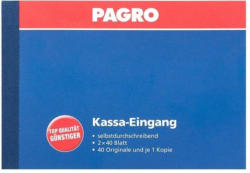 PAGRO Kassa-Eingang A6 quer 2 x 40 Blatt