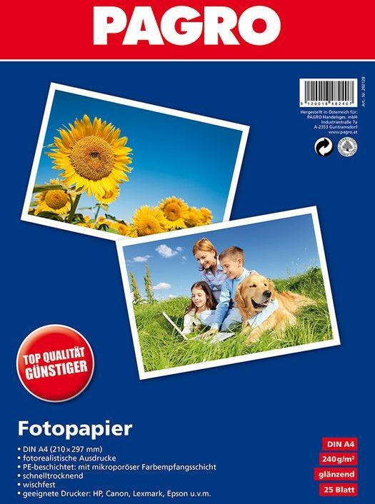 PAGRO Fotopapier A4 25 Blatt 240g