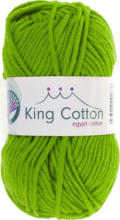 PAGRO DISKONT GRÜNDL Wolle ”King Cotton” 50g apfelgrün