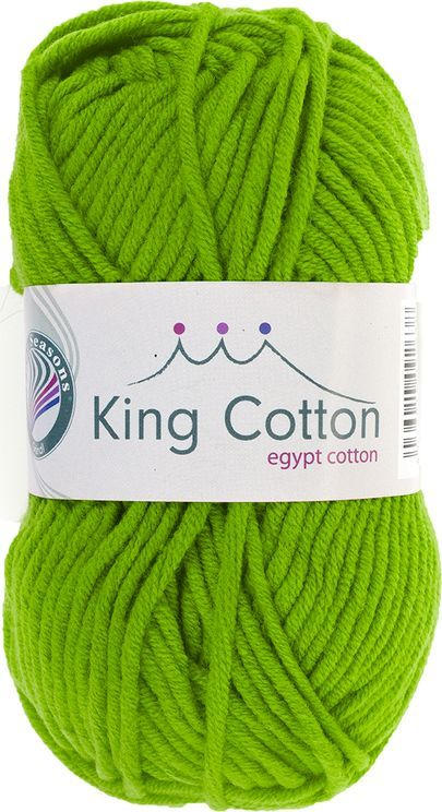 GRÜNDL Wolle ”King Cotton” 50g apfelgrün