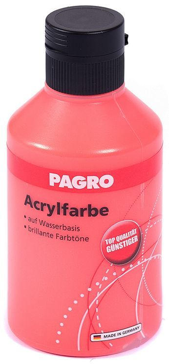 PAGRO Acryl-Farbe 250 ml zinnoberrot