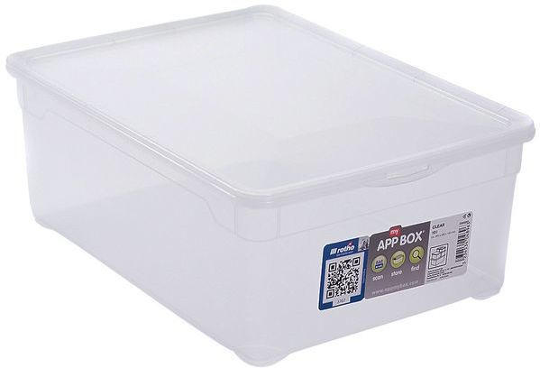 ROTHO Aufbewahrungsbox ”App my Box” mit Deckel 10 Liter