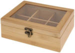 PAGRO DISKONT Teebox aus Bambus 21 x 16 x 7,8 cm braun