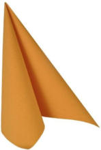 PAGRO DISKONT PAPSTAR Servietten ”Royal Collection” 20 Stück 1/4-Falz 33 x 33 cm orange