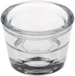 PAGRO DISKONT PAPSTAR Kerzenhalter ”Two in One” aus Glas rund Ø 6 cm