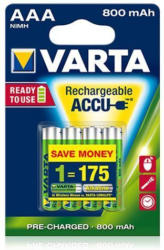 VARTA Akku Micro AAA 800 mAh Batterie 4 Stück