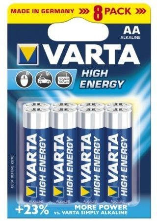 VARTA High Energy Mignon AA Batterie, 8 Stück