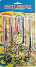 PAGRO DISKONT FOLAT Party-Medaillen ”Winner” 6 Stück gold