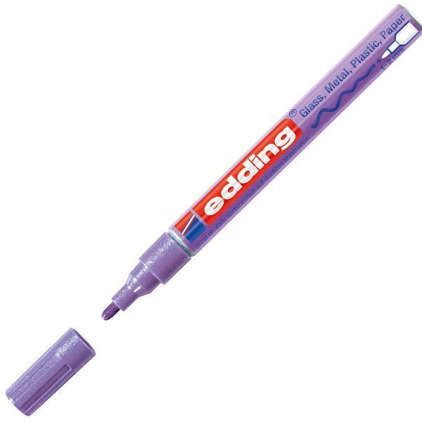 EDDING Lackmarker 751 Rundspitze 1-2 mm violettmetallic