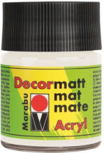PAGRO DISKONT MARABU Acrylfarbe ”Decormatt Acryl” 50 ml weiß