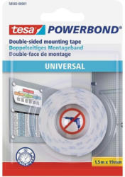 TESA doppelseitiges Montageband ”Universal” 1,5 m x 19 mm weiß