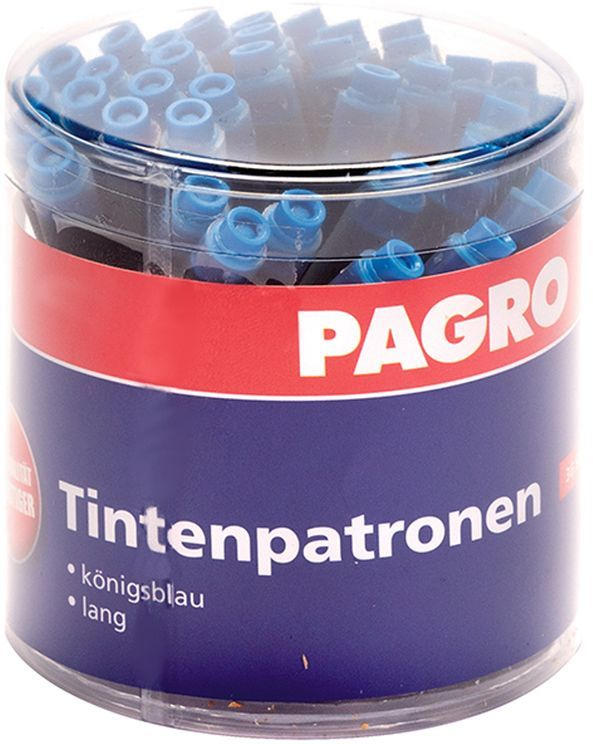 PAGRO Tintenpatronen ”lang” königsblau 36 Stück