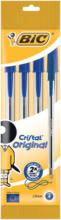 PAGRO DISKONT BIC Kugelschreiber ”Pouch Cristal” 4 Stück blau