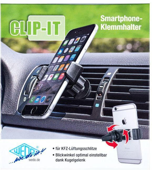 WEDO Smartphone Halter ”Clip-it” schwarz