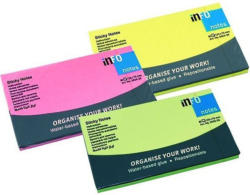 INFO Haftnotiz 12,5 x 7,5 cm 6 x 80 Blatt bunt