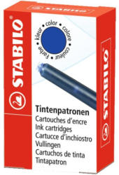 STABILO Tintenpatrone zum Nachfüllen Refill 6er Pack blau (löschbar)