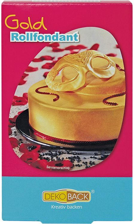 DEKOBACK Rollfondant gold 250g