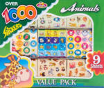 PAGRO DISKONT Sticker Rollen Set ”Animals” 1000 Sticker