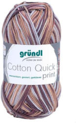 GRÜNDL Strickgarn ”Cotton Quick print” braun