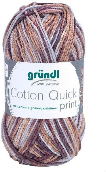 GRÜNDL Strickgarn ”Cotton Quick print” braun