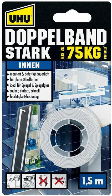 UHU Doppelband stark 1,5 m x 19 mm