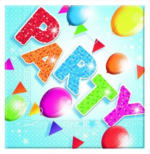 PAGRO DISKONT Papierservietten ”Fabulous Party” 33 x 33 cm 20 Stück