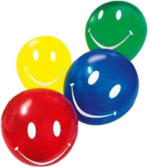 PAGRO DISKONT SUSY CARD Luftballone ”Smile” 10 Stück mehrere Farben