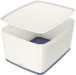 PAGRO DISKONT LEITZ ”My Box” Aufbewahrungsbox mit Deckel 18 Liter weiß/grau
