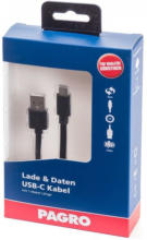 PAGRO DISKONT PAGRO Lade & Daten USB-C Kabel 2 m schwarz