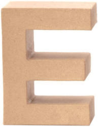 Papp-Buchstabe ”E” 17,5 cm natur