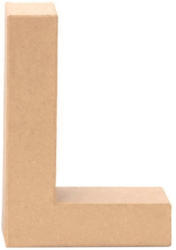 Papp-Buchstabe ”L” 17,5 cm natur