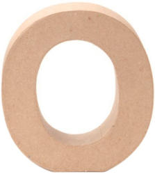 Papp-Buchstabe ”O” 17,5 cm natur