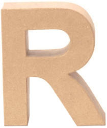 Papp-Buchstabe ”R” 17,5 cm natur