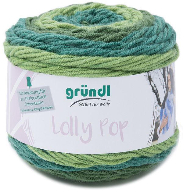 GRÜNDL Wolle ”Lollypop” 150 g grün