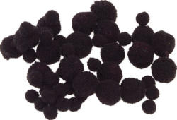KNORR PRANDELL Pompons 100 Stück schwarz