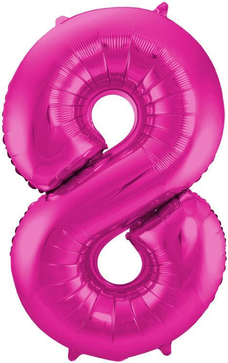 FOLAT Folienballon ”8” magenta