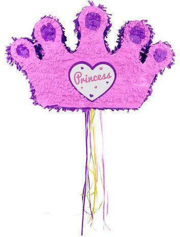 FOLAT Piñata ”Krone - Prinzessin” 50 x 9,5 x 31 cm pink