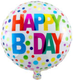 PAGRO DISKONT FOLAT Folienballon ”Happy Birthday” Ø 45 cm bunt