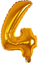 PAGRO DISKONT Folienballon ”4” gold